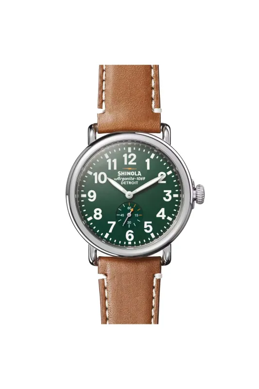 RUNWELL 41mm - GREEN/BROWN sold by REVOLVR Menswear