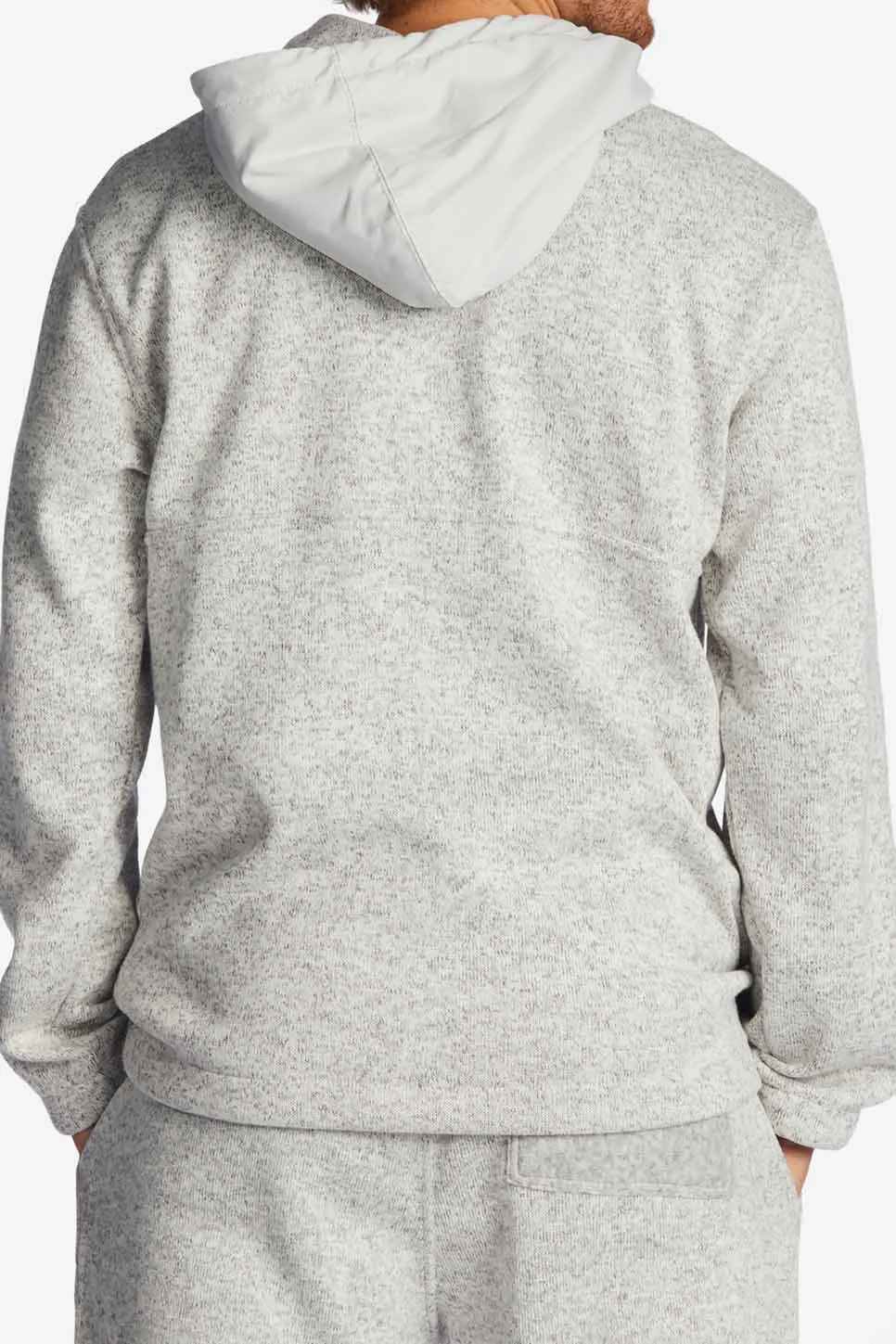 BOUNDARY PO HOODIE Grey Heather sold by REVOLVR Menswear product image thumbnail 4