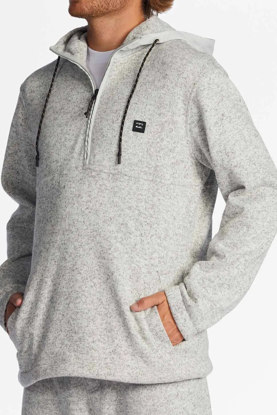 BOUNDARY PO HOODIE Grey Heather sold by REVOLVR Menswear product image thumbnail 3