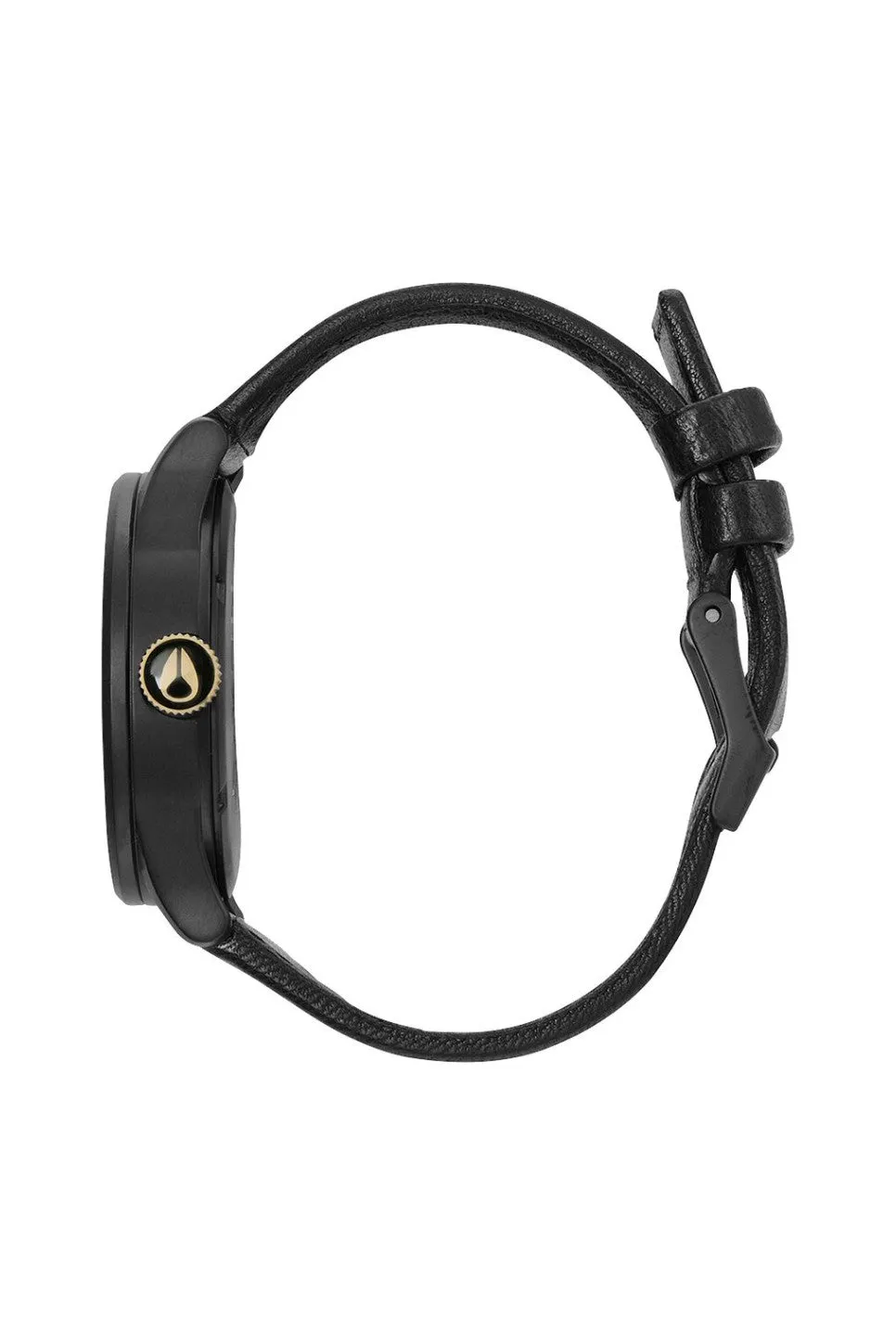 SENTRY LEATHER - MATTE BLACK/GOLD sold by REVOLVR Menswear product image thumbnail 2