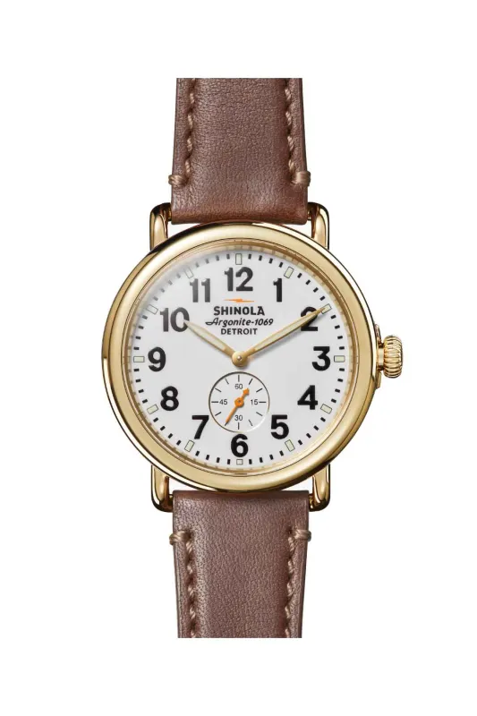 RUNWELL 41mm - WHITE/TEAK sold by REVOLVR Menswear