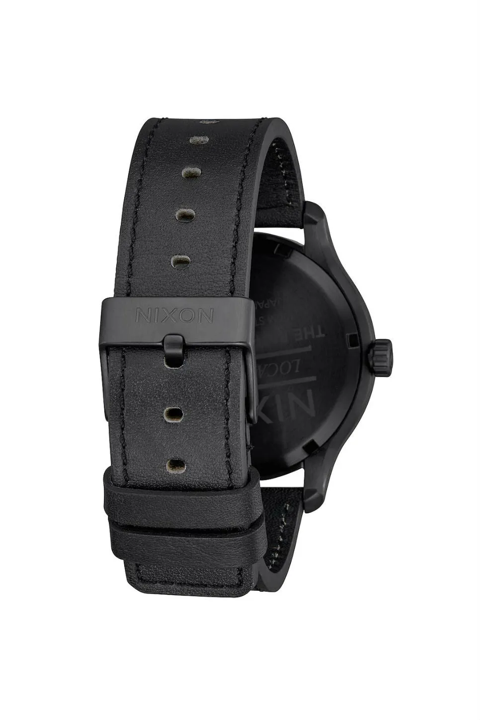 PATROL LEATHER WATCH - BLACK/SILVER/BLACK sold by REVOLVR Menswear product image thumbnail 3