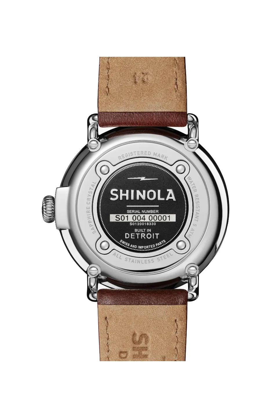 RUNWELL 47mm - COOL GREY/COGNAC sold by REVOLVR Menswear product image thumbnail 4