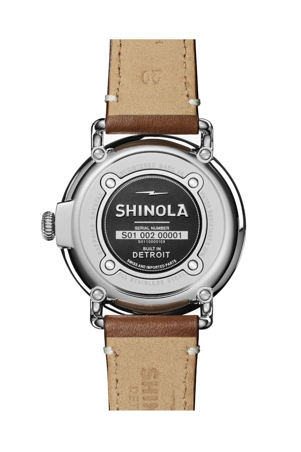 RUNWELL 41mm - WHITE/BROWN sold by REVOLVR Menswear product image thumbnail 4