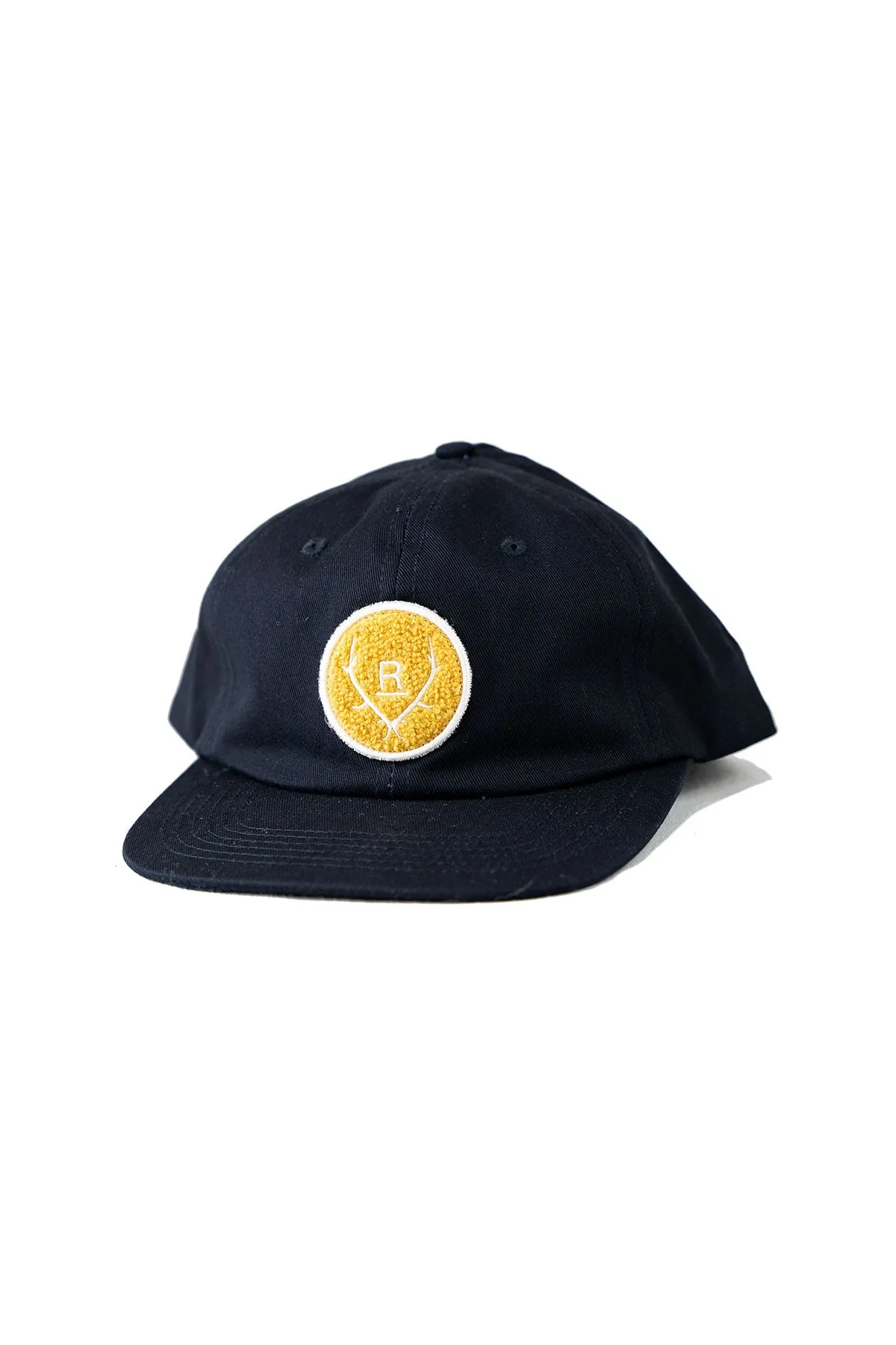 FUZZY PATCH HAT Navy sold by REVOLVR Menswear