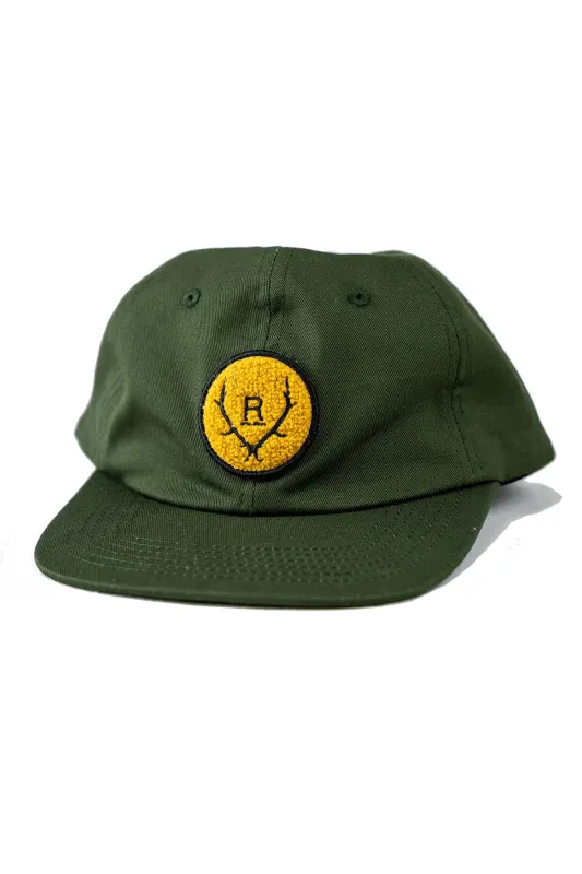 FUZZY PATCH HAT Forrest Green sold by REVOLVR Menswear