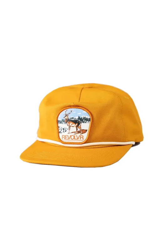 STAG PATCH HAT Mustard sold by REVOLVR Menswear