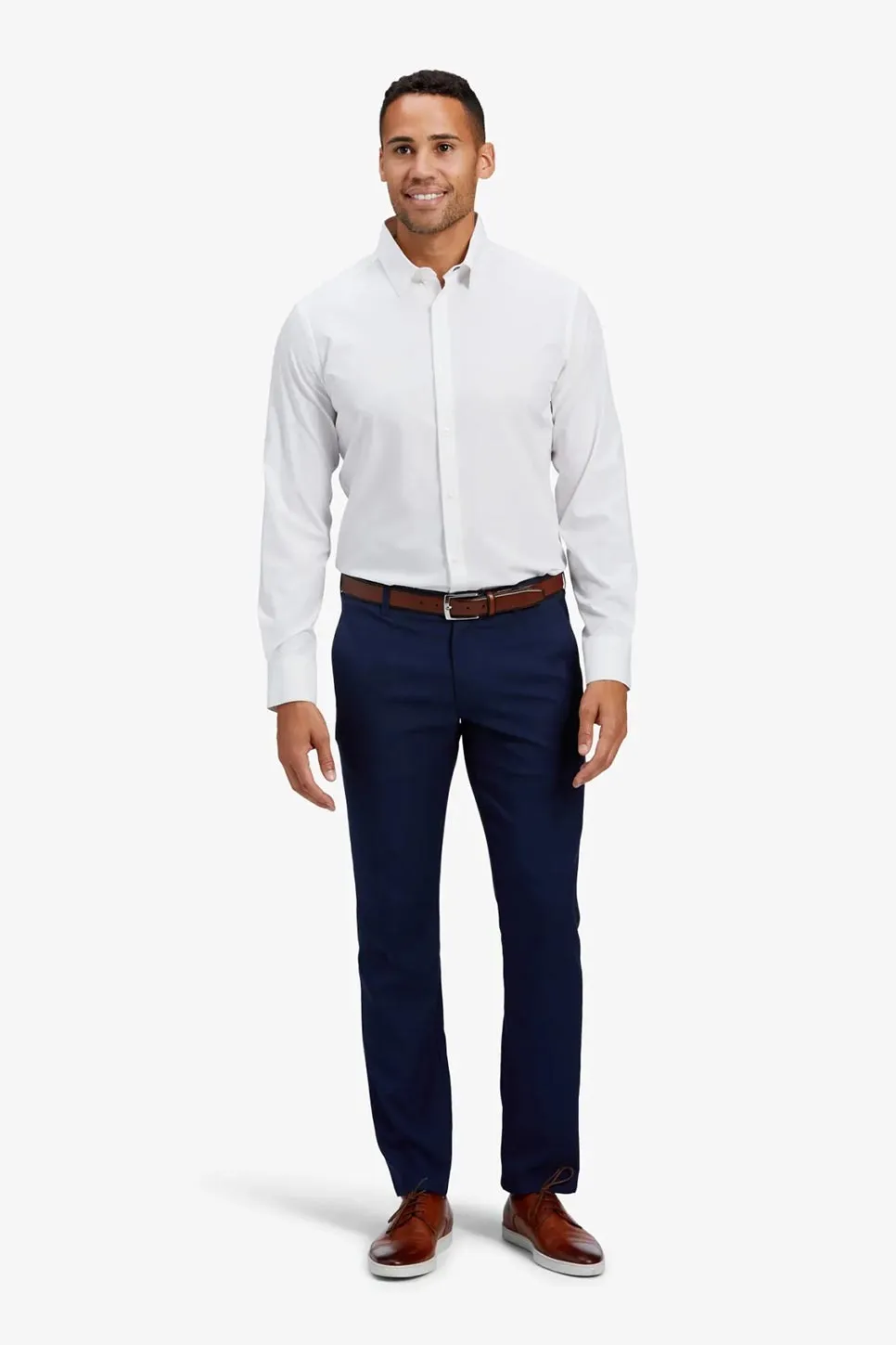 LEEWARD LS Solid White sold by REVOLVR Menswear product image thumbnail 3