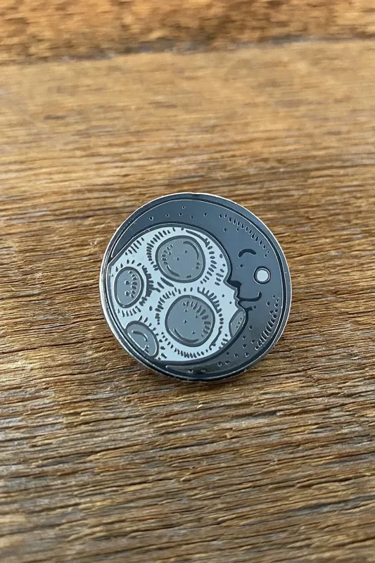 MOON ENAMEL PIN sold by REVOLVR Menswear