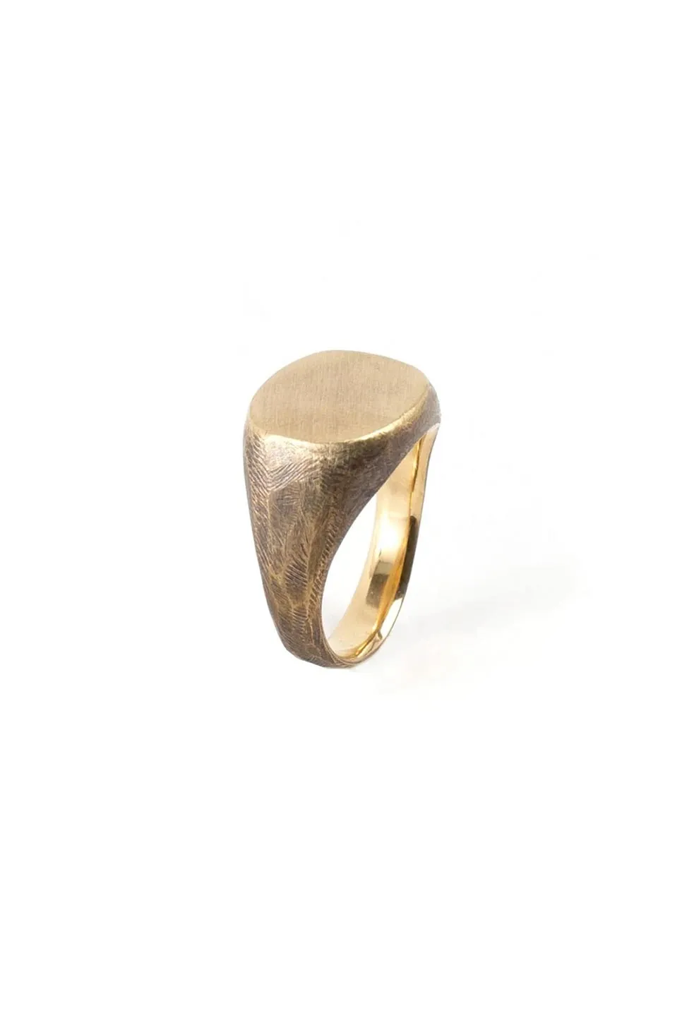SIGNET RING - BRASS WORK PATINA sold by REVOLVR Menswear product image thumbnail 2