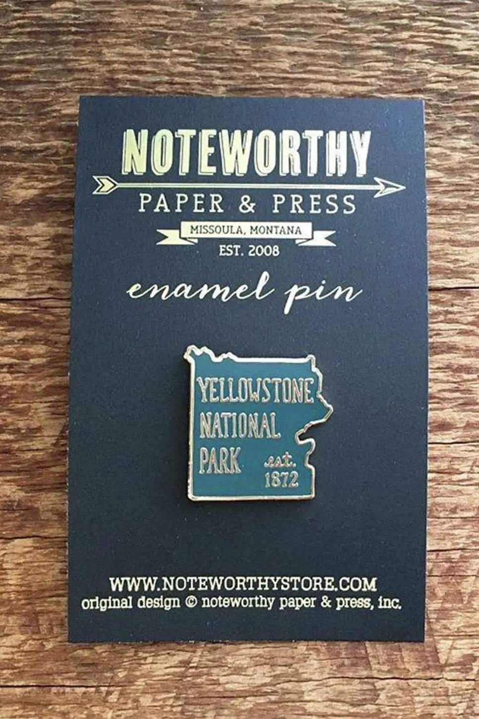 YELLOWSTONE NATIONAL PARK ENAMEL PIN sold by REVOLVR Menswear product image thumbnail 3