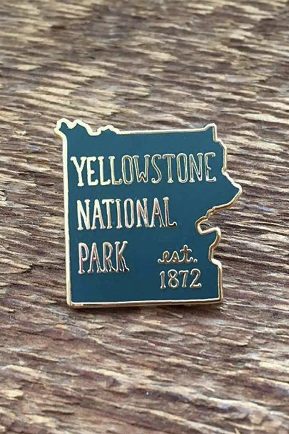 YELLOWSTONE NATIONAL PARK ENAMEL PIN sold by REVOLVR Menswear