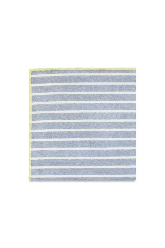 SANTIAGO STRIPE MERROW POCKET SQUARE sold by REVOLVR Menswear