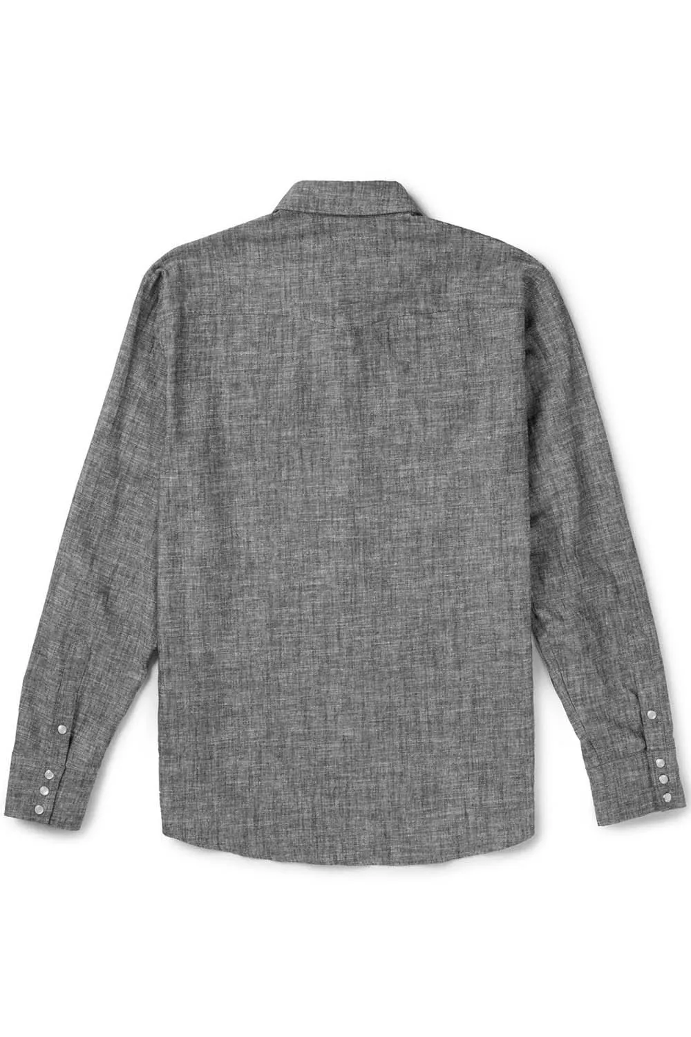 REAGAN PEARL SNAP HEMP Washed Black sold by REVOLVR Menswear product image thumbnail 2