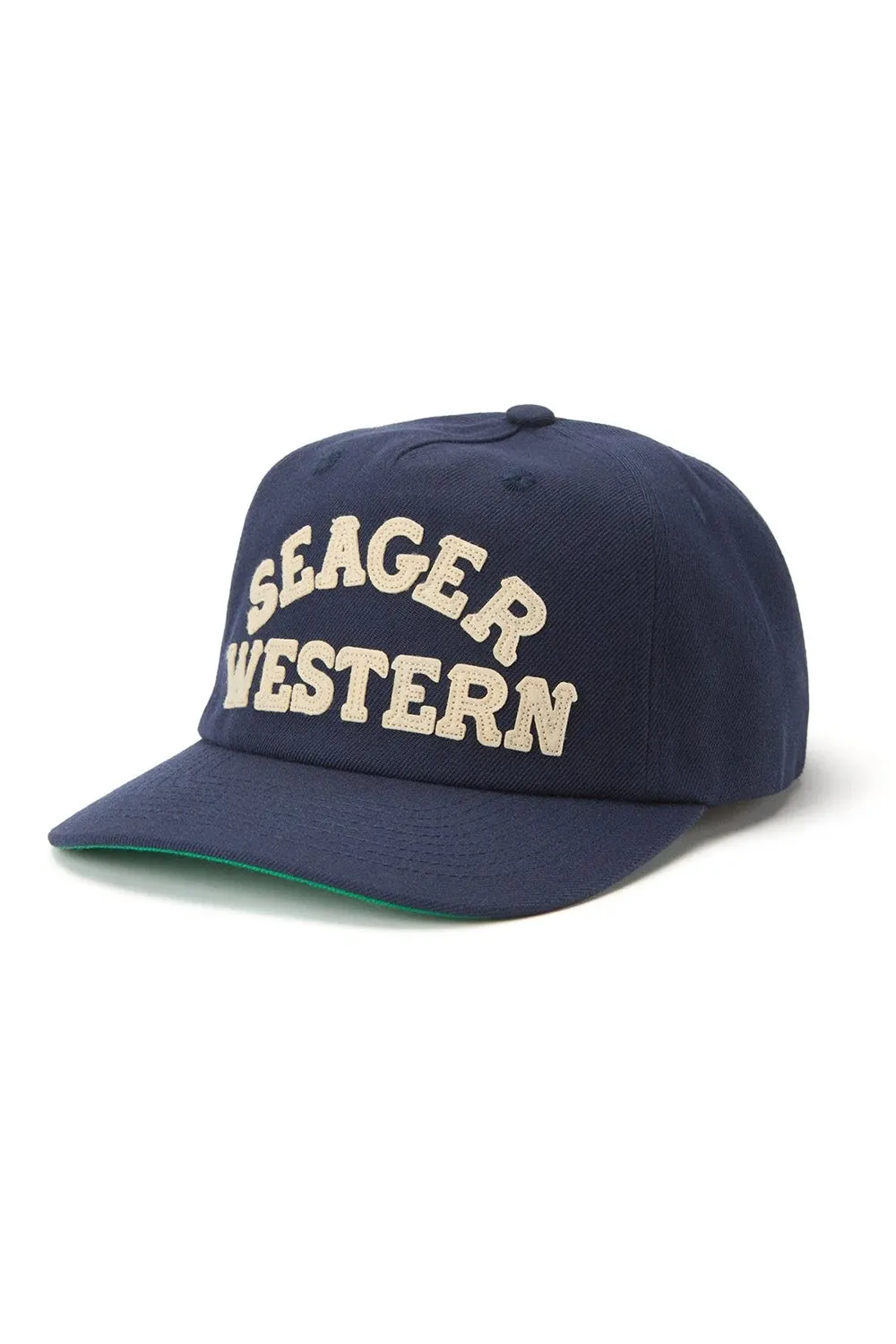 SEAGER WESTERN SNAPBACK Navy sold by REVOLVR Menswear