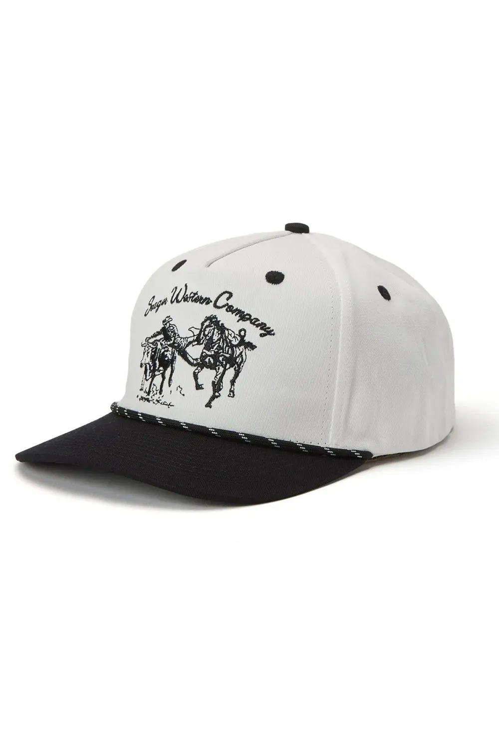 LOS RIOS CANVAS SNAPBACK Cream/Black sold by REVOLVR Menswear