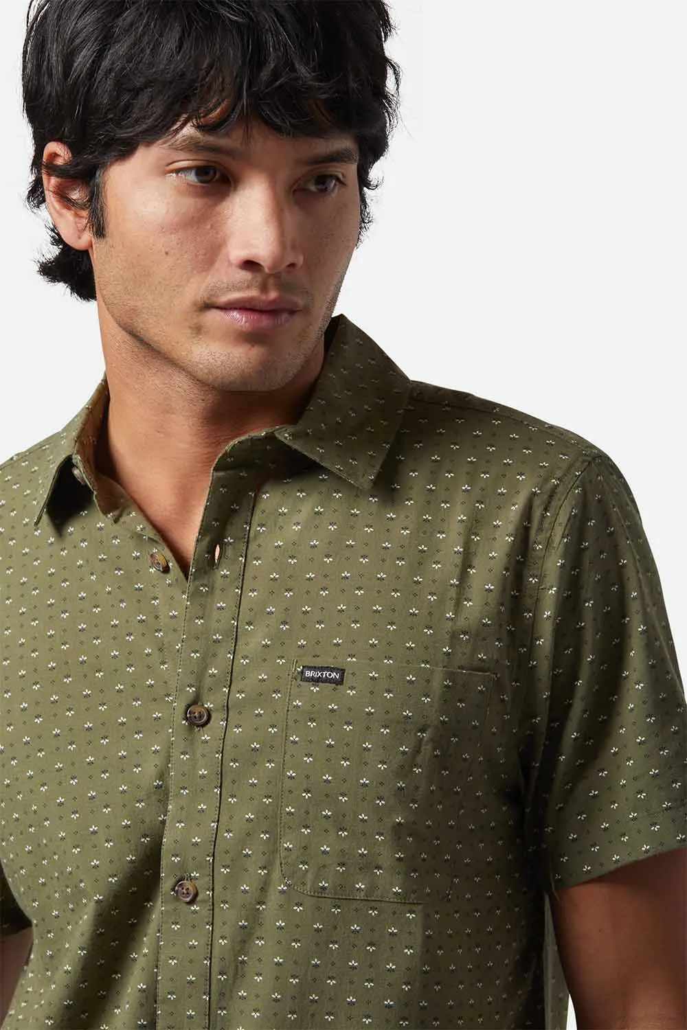 CHARTER PRINT SS Ivy Green/Micro Floral sold by REVOLVR Menswear product image thumbnail 4