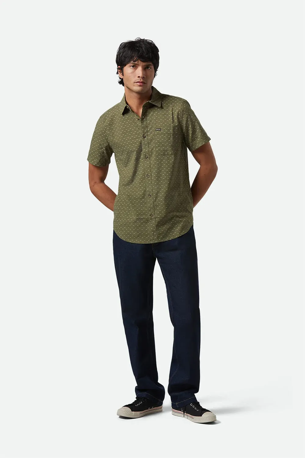 CHARTER PRINT SS Ivy Green/Micro Floral sold by REVOLVR Menswear product image thumbnail 5