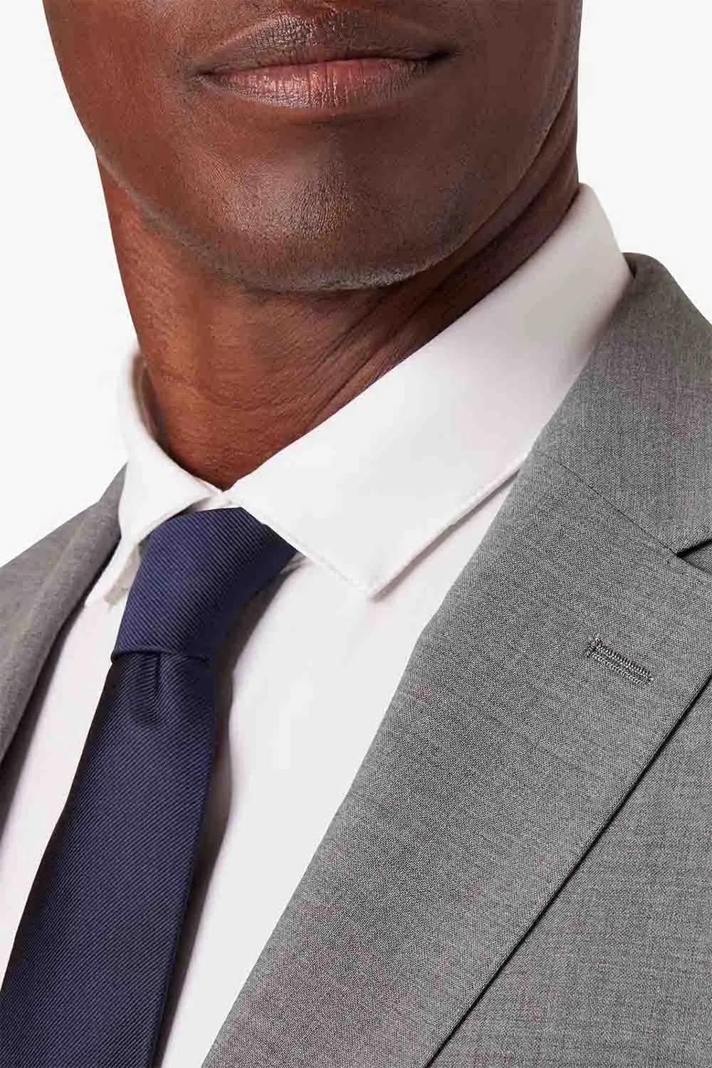 SILK TIE Navy Solid sold by REVOLVR Menswear product image thumbnail 3