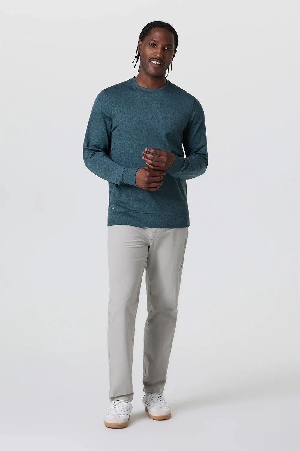 PONTO PERFORMANCE CREW Deep Sea Heather sold by REVOLVR Menswear product image thumbnail 4