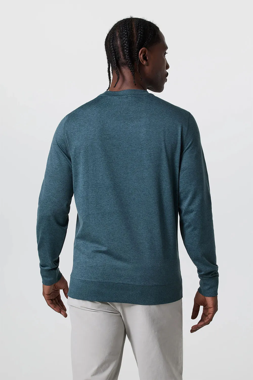 PONTO PERFORMANCE CREW Deep Sea Heather sold by REVOLVR Menswear product image thumbnail 3