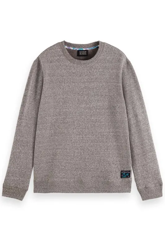 MELANGE SWEATSHIRT Washed Black Melange sold by REVOLVR Menswear