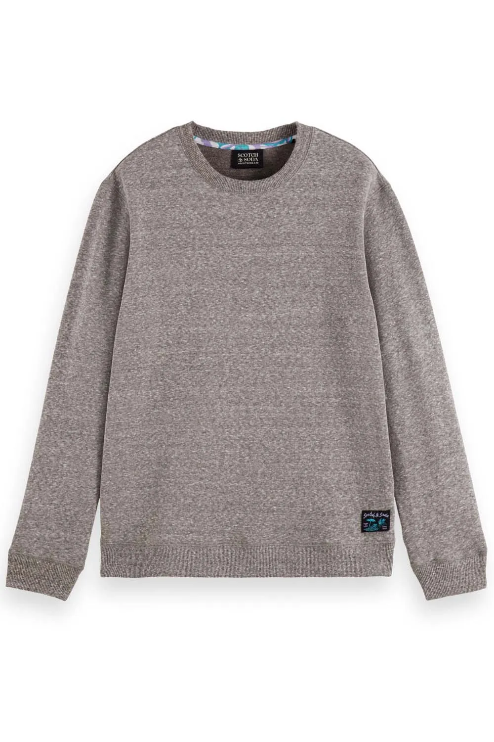 MELANGE SWEATSHIRT Washed Black Melange sold by REVOLVR Menswear