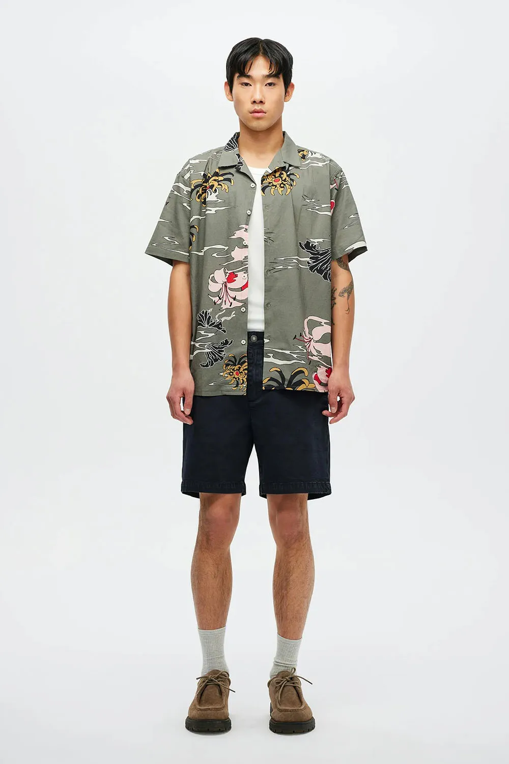 SATIVA PRINT SS SHIRT Military sold by REVOLVR Menswear product image thumbnail 2
