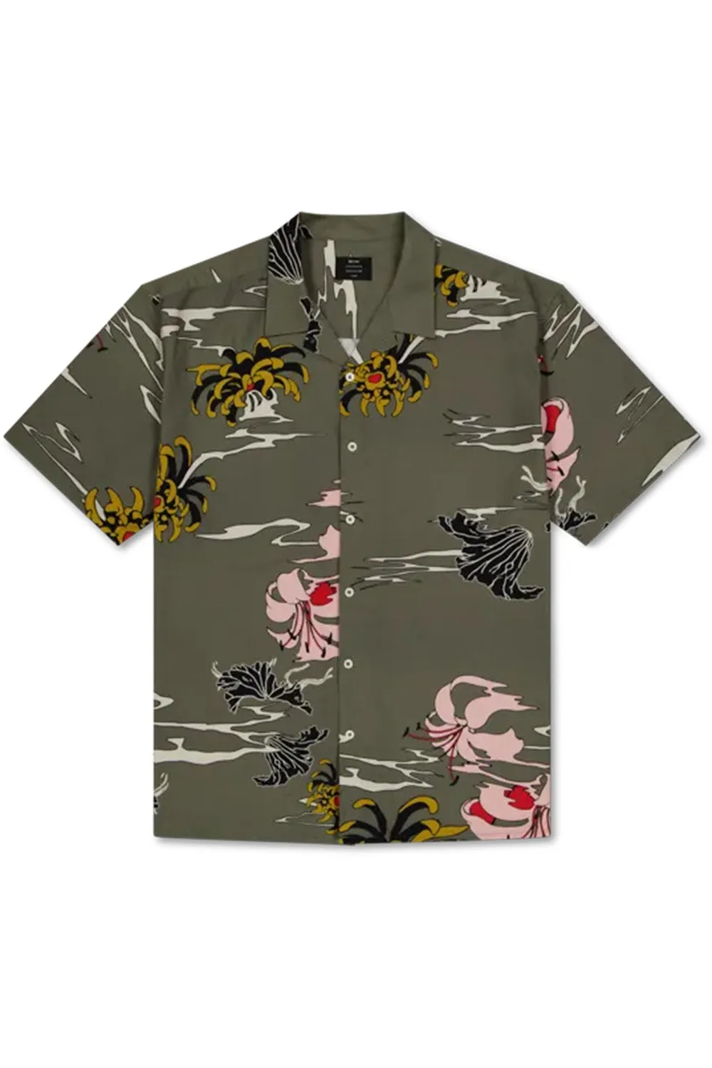 SATIVA PRINT SS SHIRT Military sold by REVOLVR Menswear