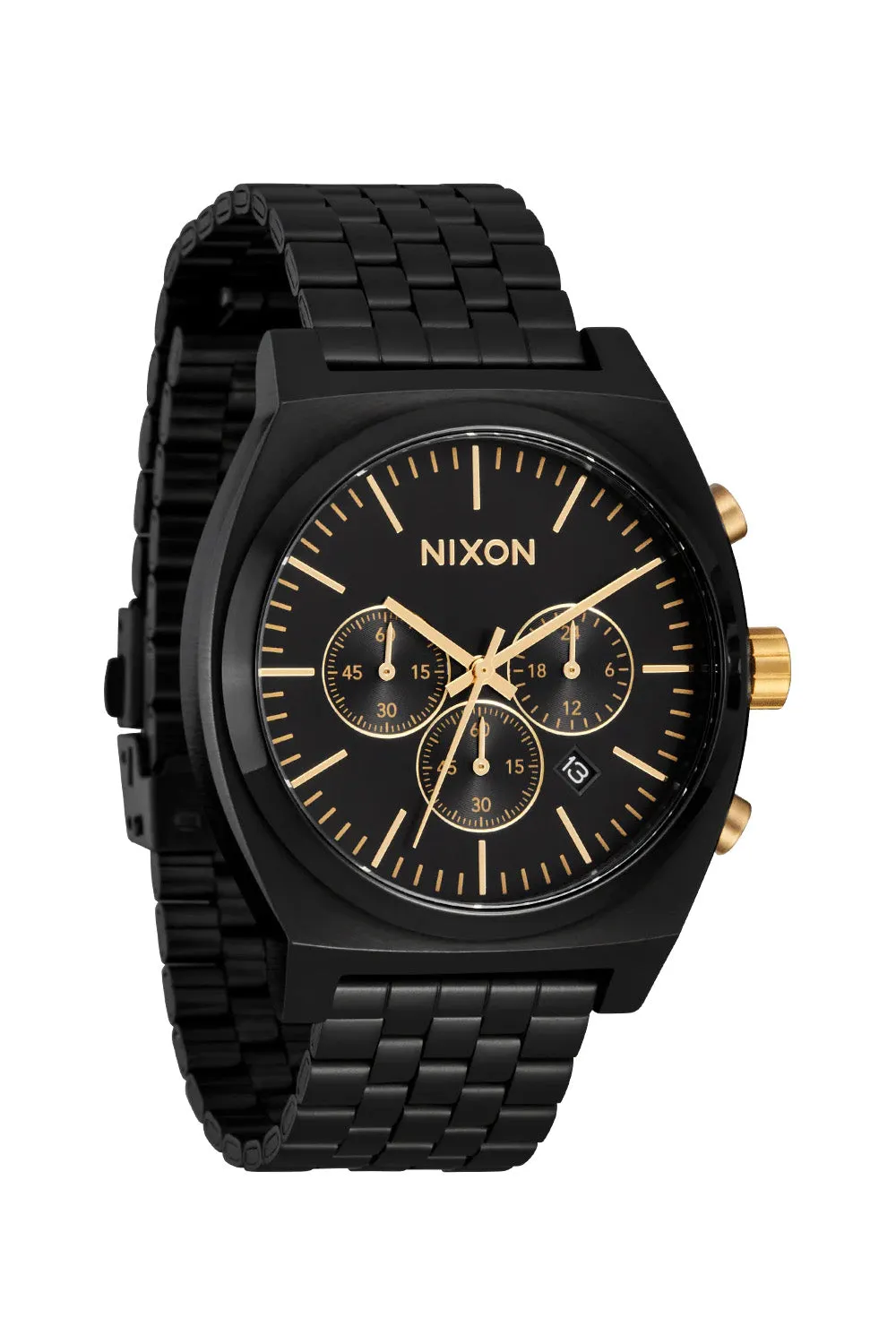 TIME TELLER CHRONO - BLACK/BLACK/GOLD sold by REVOLVR Menswear product image thumbnail 2