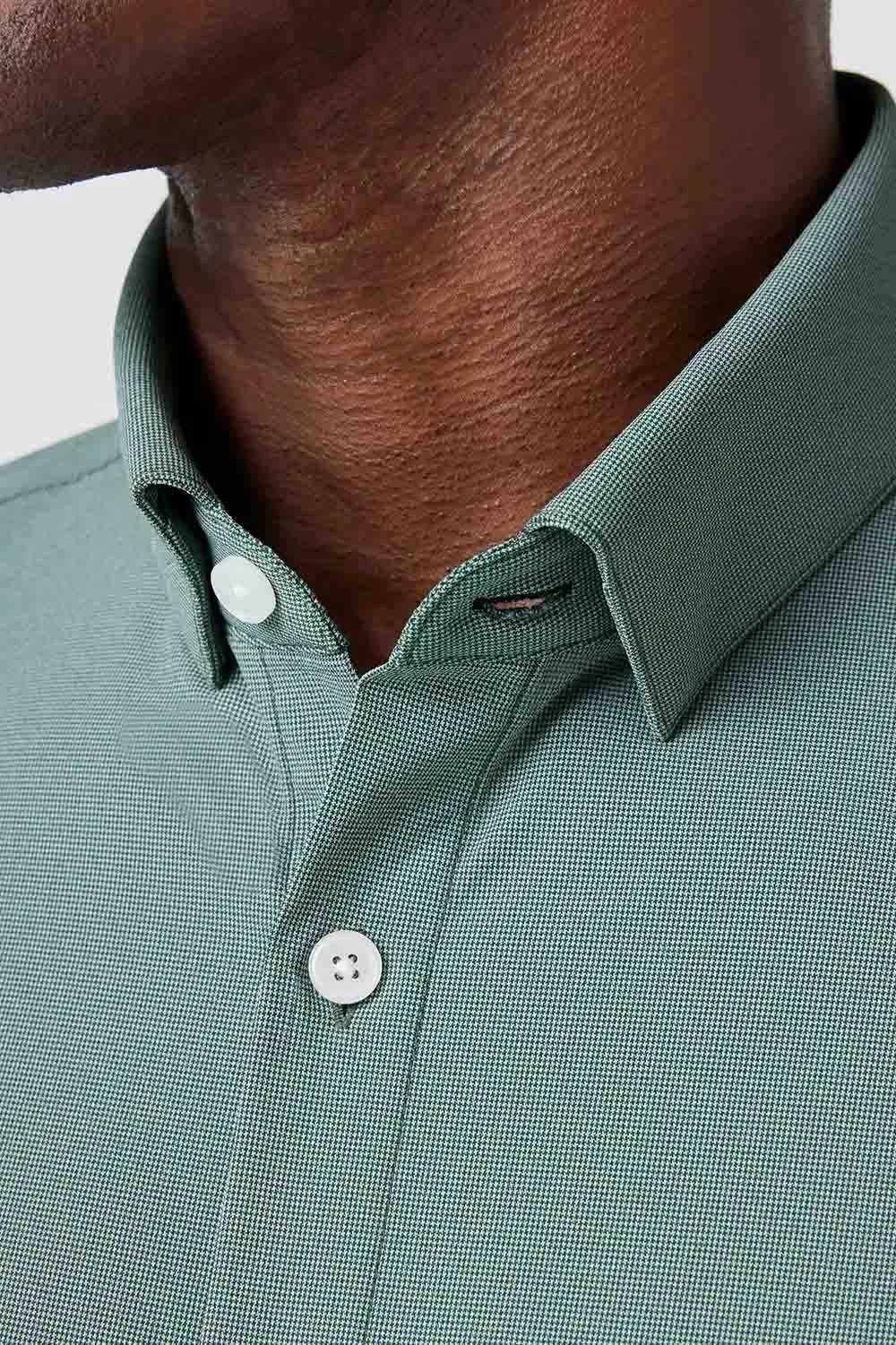 LEEWARD LS Hunter Green Straton Check sold by REVOLVR Menswear product image thumbnail 4