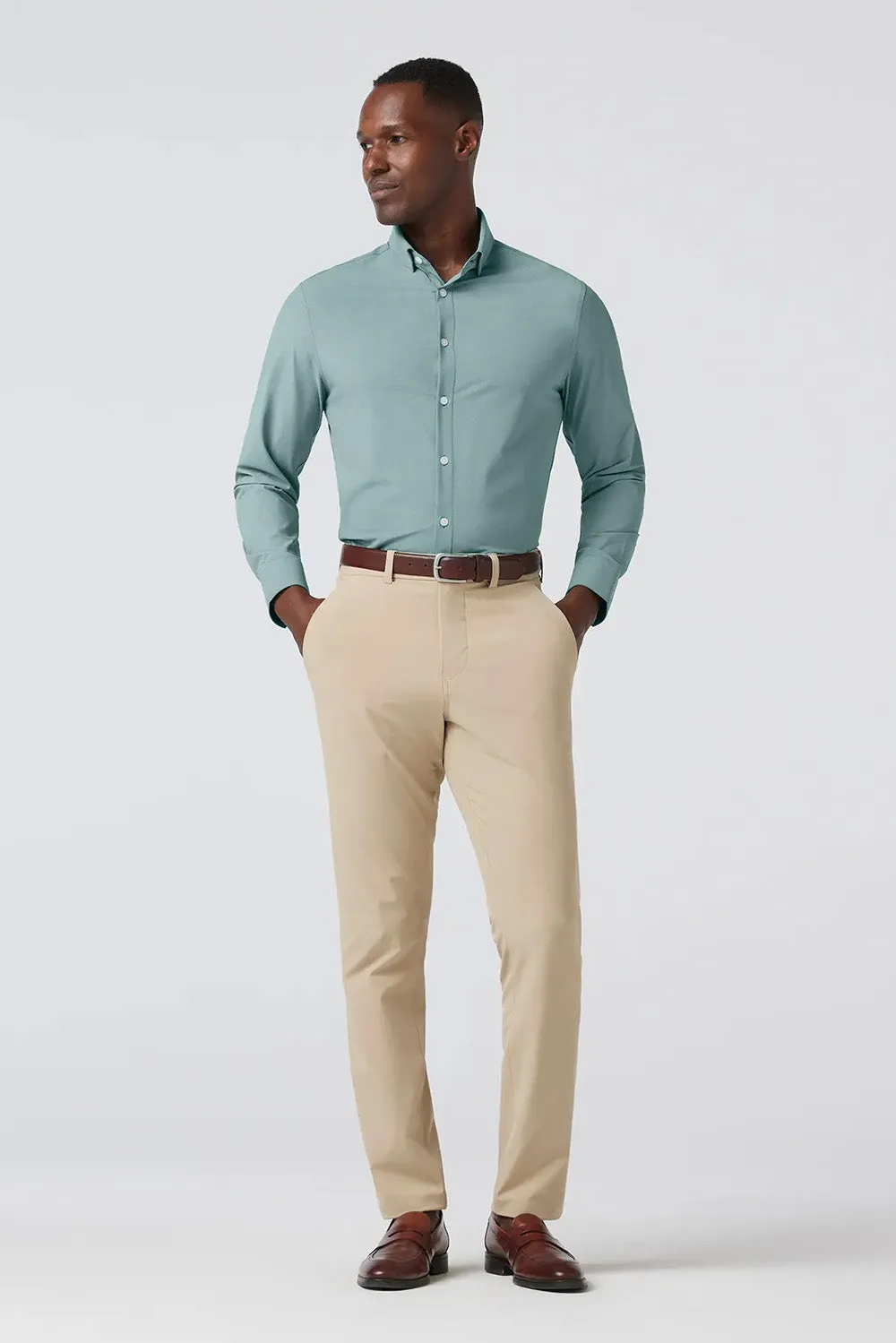 LEEWARD LS Hunter Green Straton Check sold by REVOLVR Menswear product image thumbnail 3