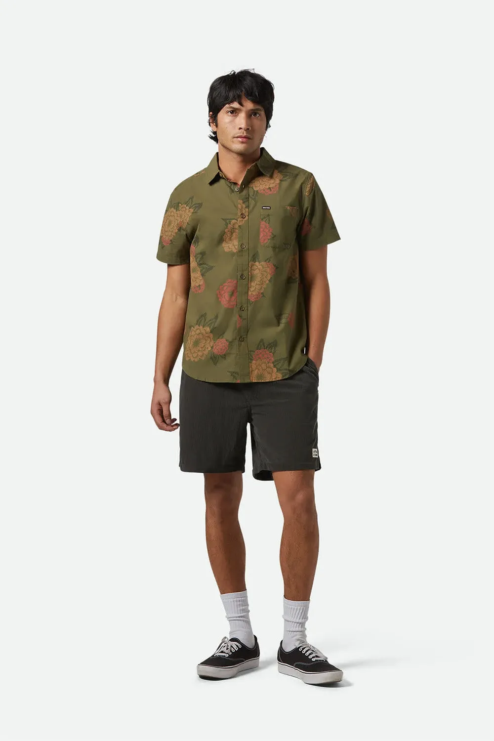 CHARTER PRINT SS Ivy Green/Painterly Floral sold by REVOLVR Menswear product image thumbnail 4
