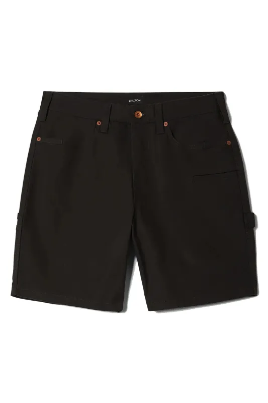 BUILDERS CARPENTER SHORT Washed Black sold by REVOLVR Menswear