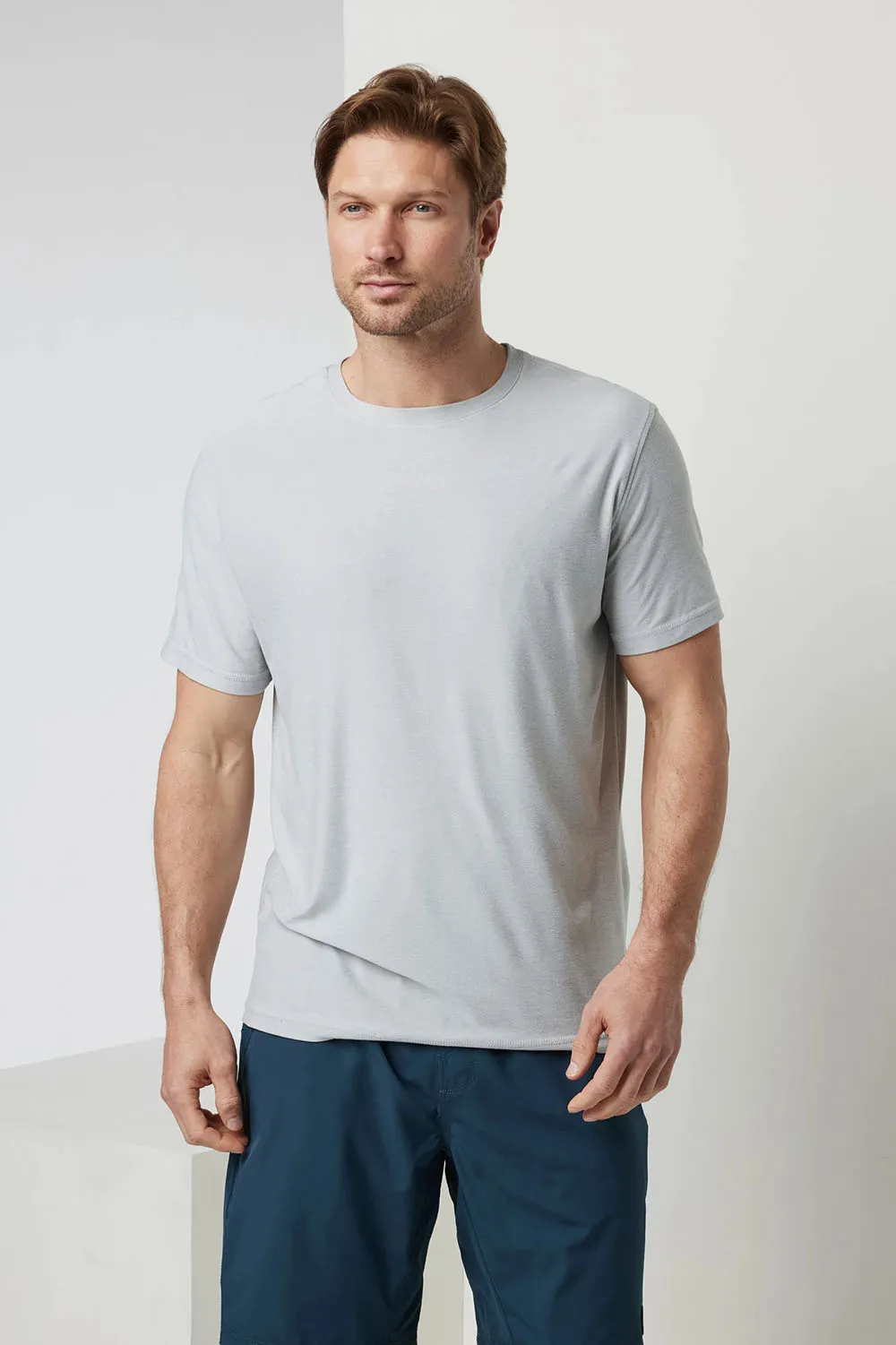 STRATO TECH TEE Platinum Heather sold by REVOLVR Menswear product image thumbnail 2