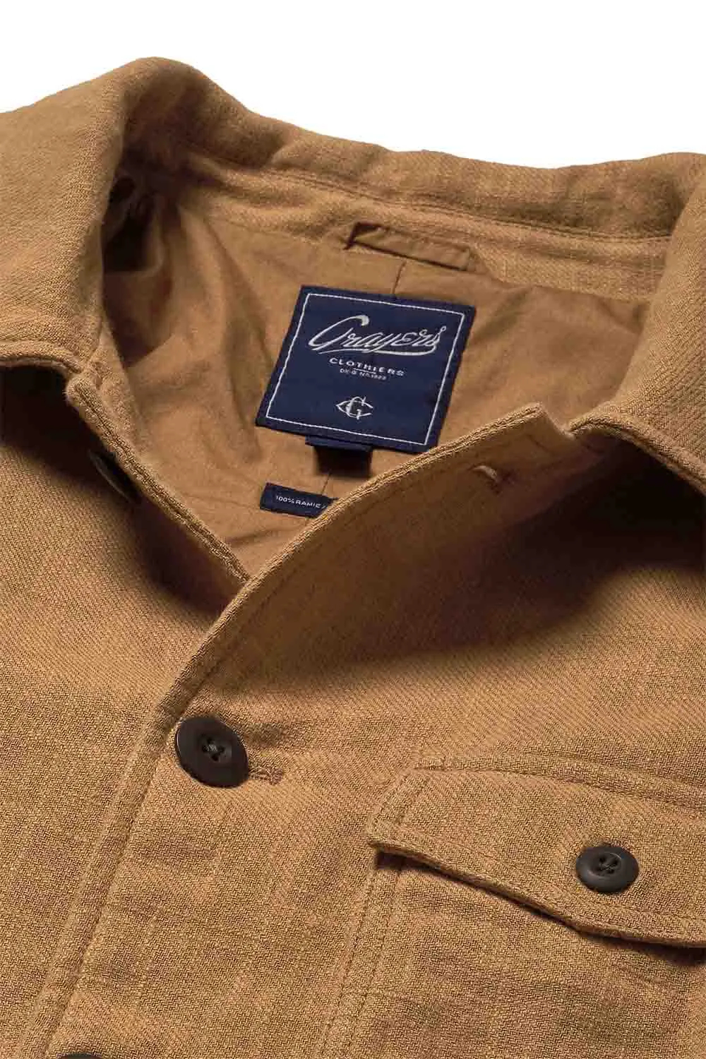 RAMIE CHORE JACKET Tobacco sold by REVOLVR Menswear product image thumbnail 3