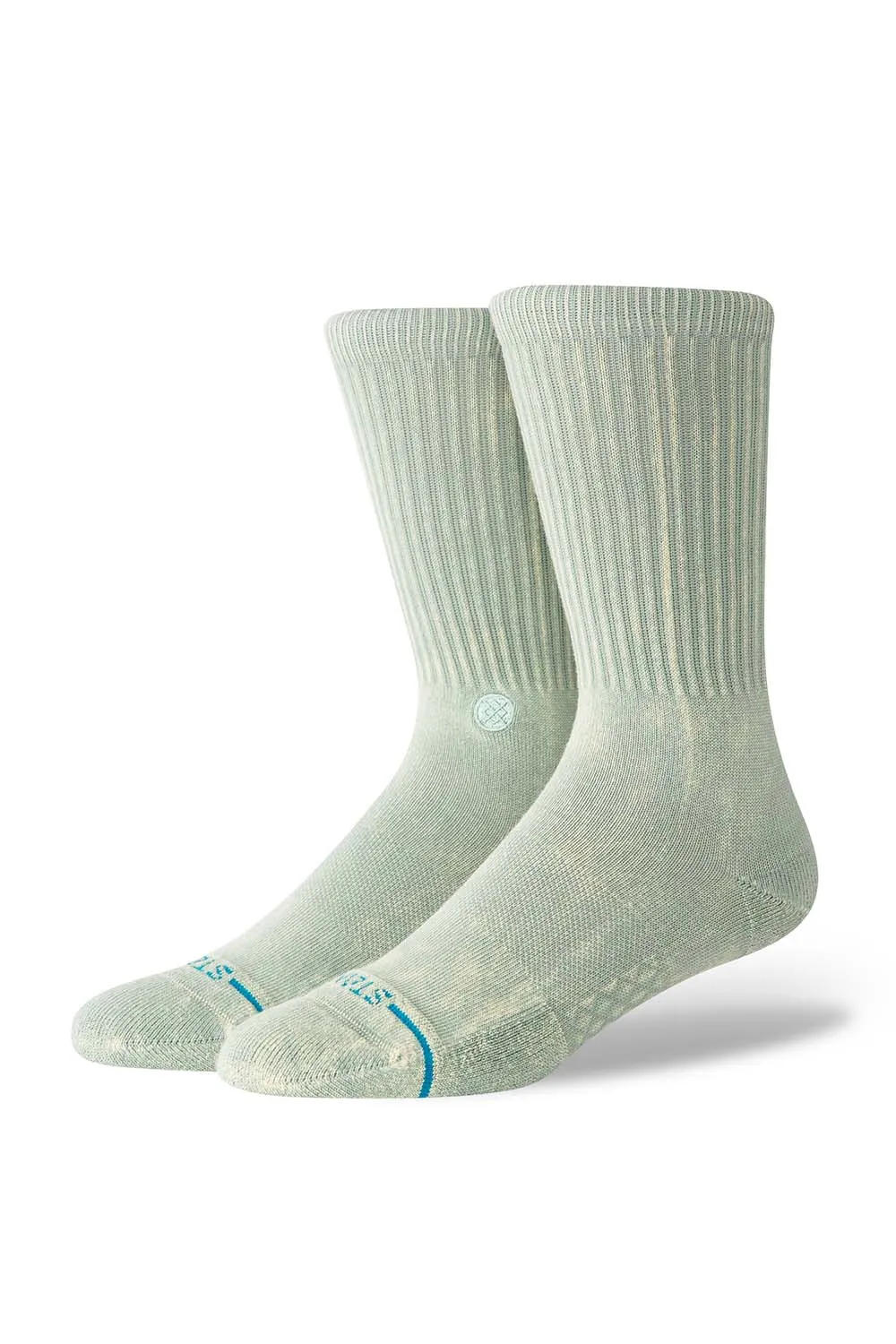 ICON DYED CREW Seagreen sold by REVOLVR Menswear