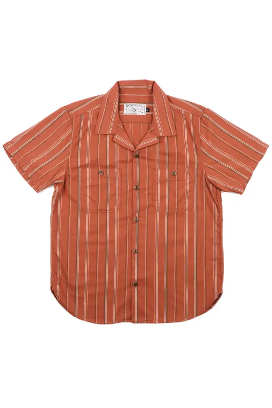 DAYTON SS Orange Stripe sold by REVOLVR Menswear