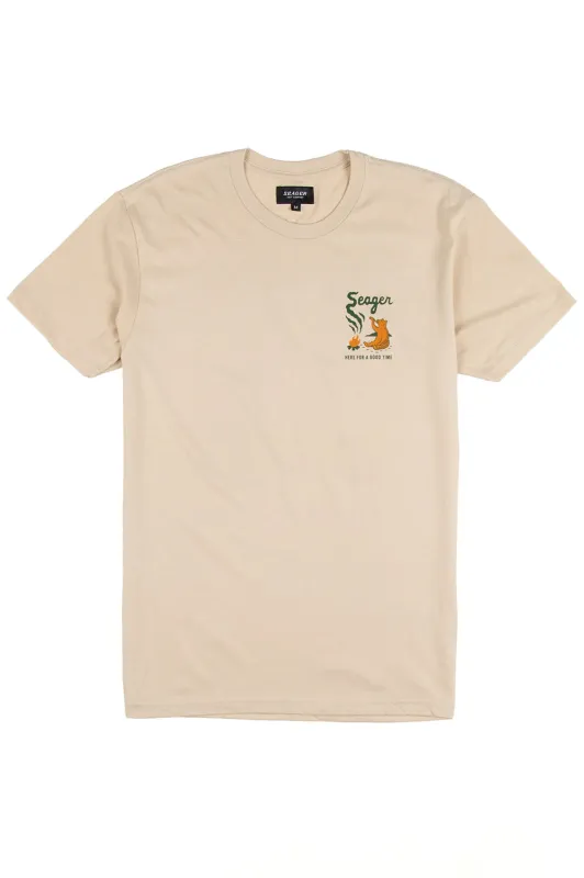 SMOKEY TEE Cream sold by REVOLVR Menswear