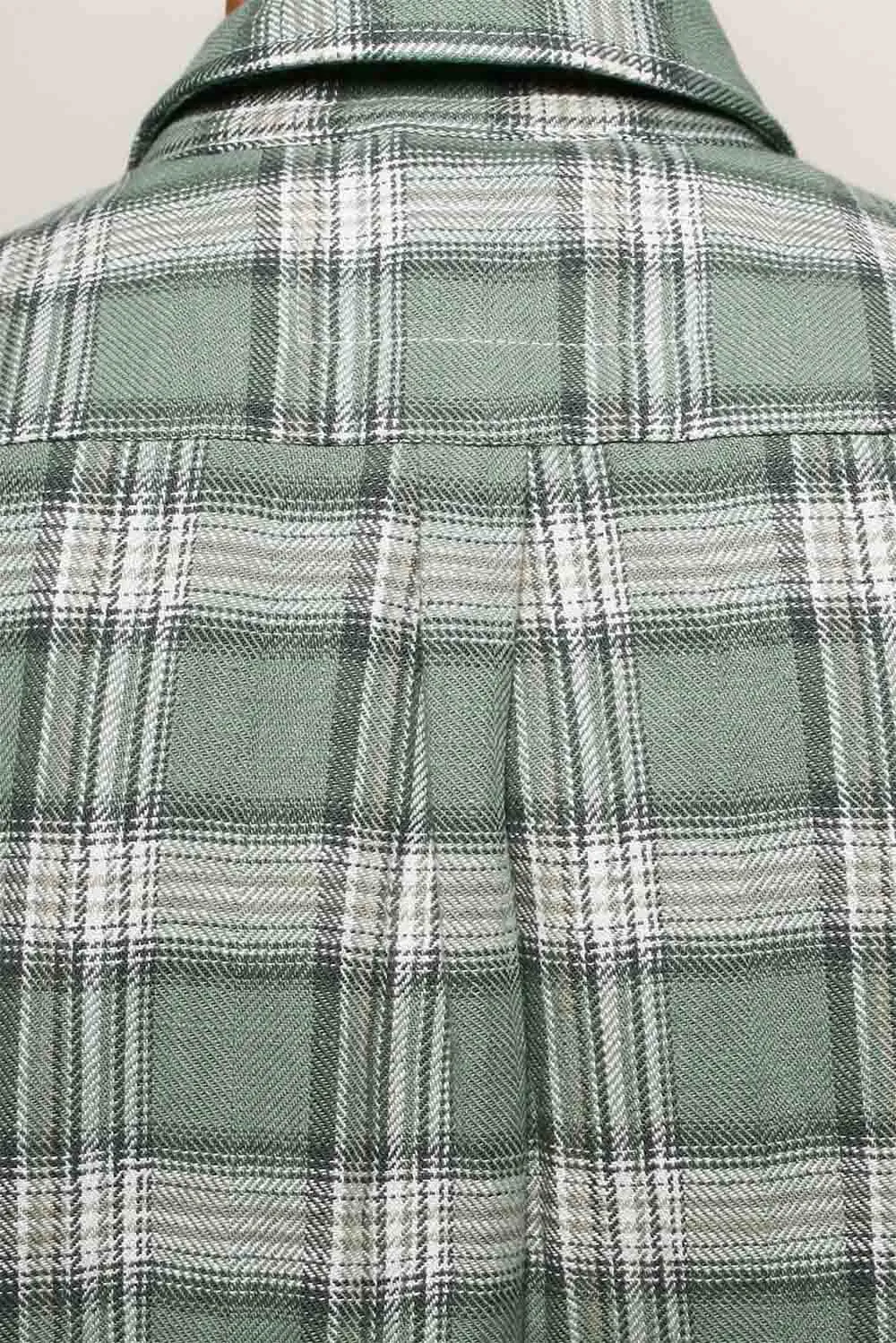 OXFORD SHIRT Sage Plaid sold by REVOLVR Menswear product image thumbnail 5