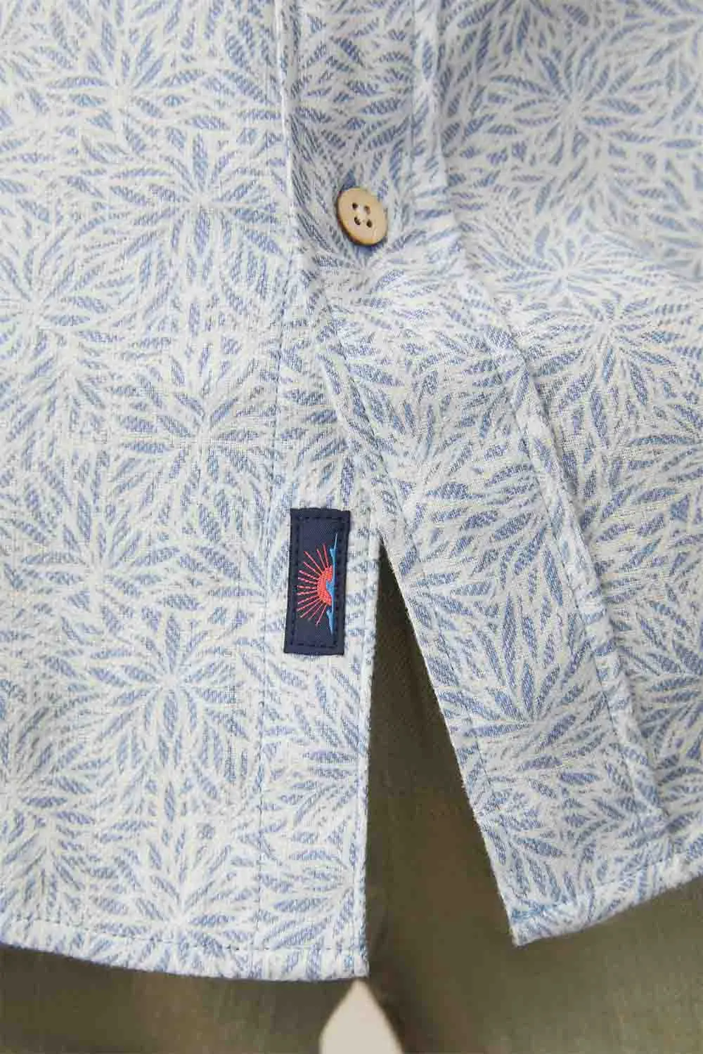 SS BREEZE SHIRT Sky Blue Frond sold by REVOLVR Menswear product image thumbnail 4