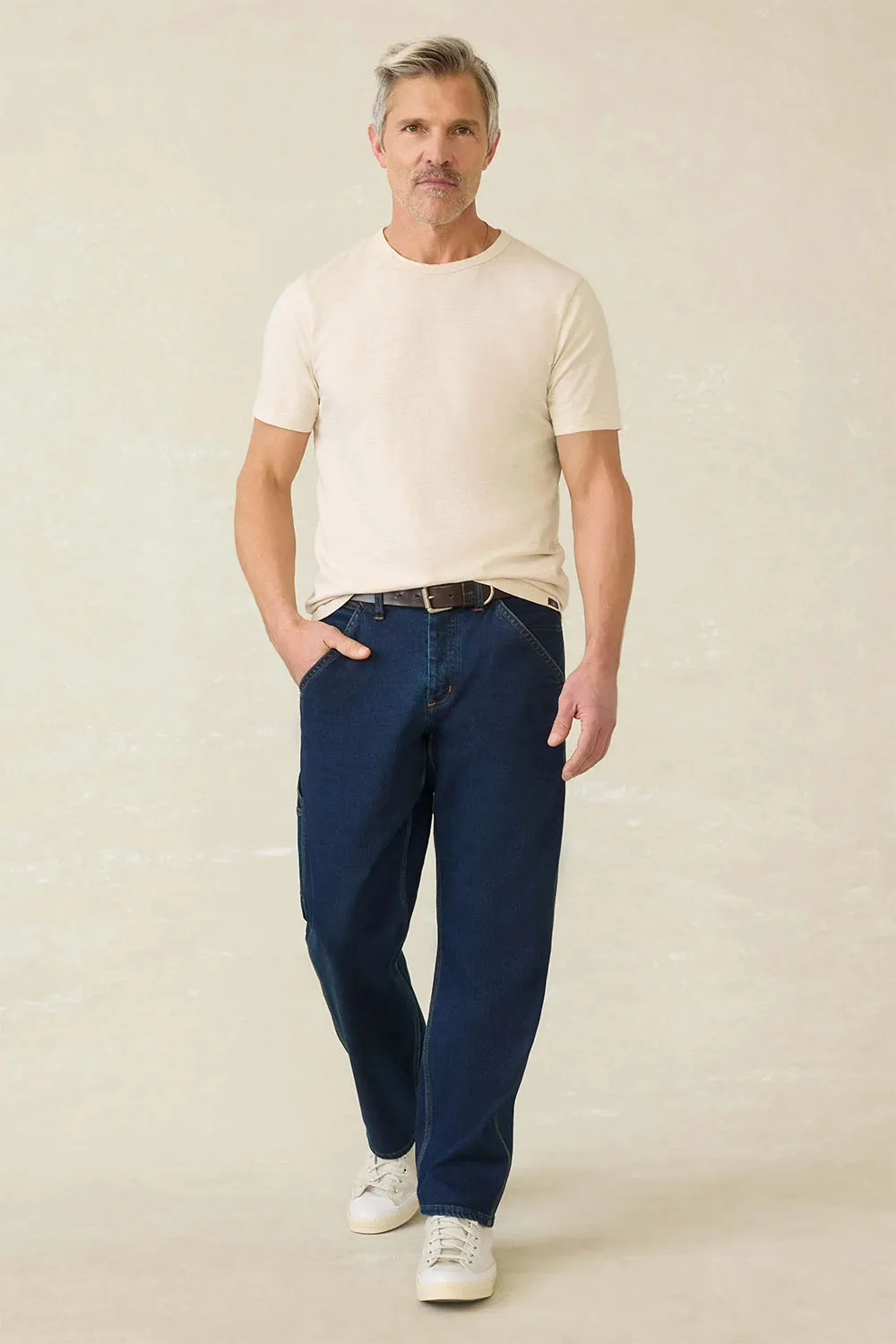 SUNWASHED SS HENLEY Island Dune Heather sold by REVOLVR Menswear product image thumbnail 4