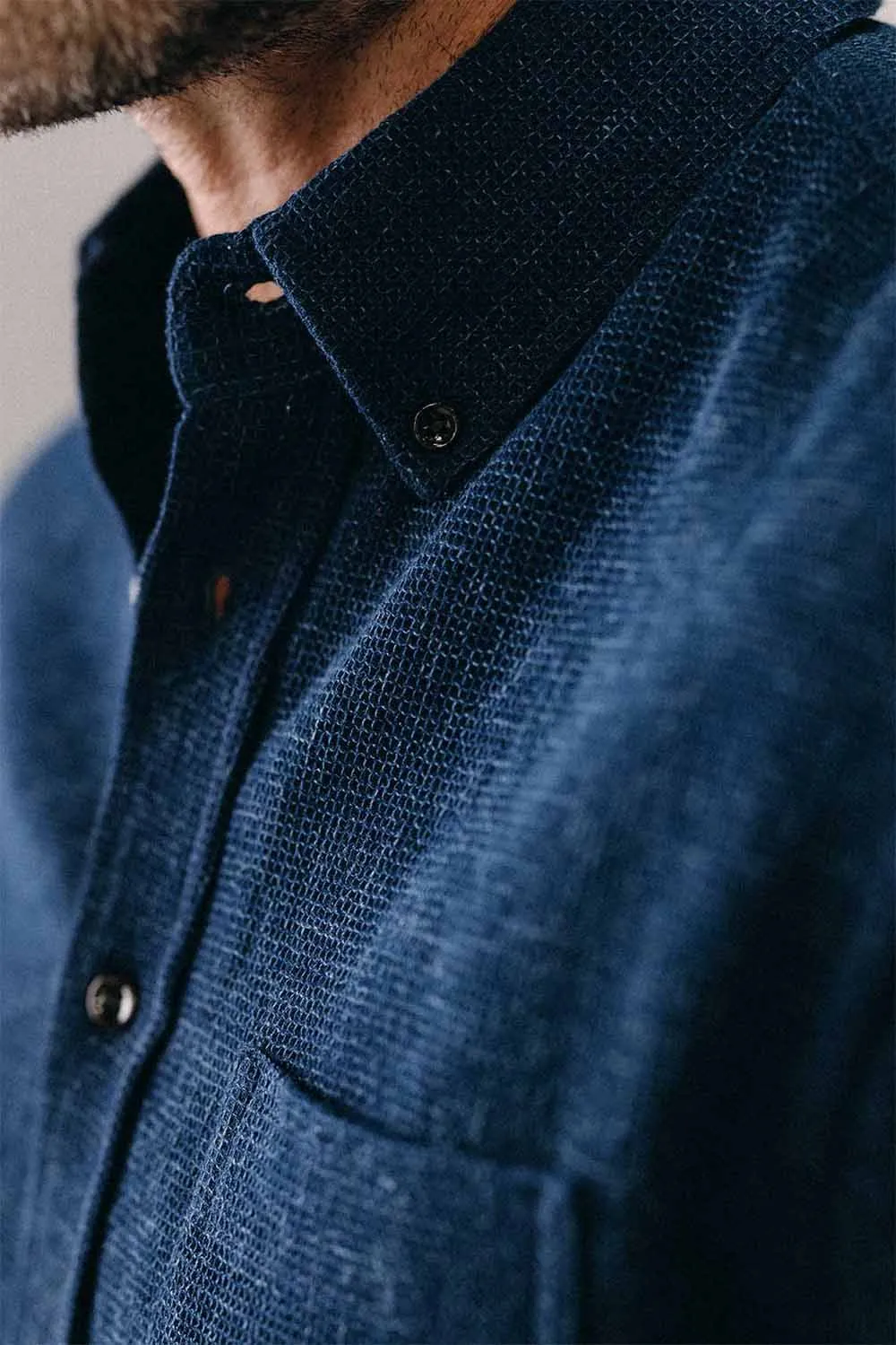 THE JACK Washed Indigo Waffle sold by REVOLVR Menswear product image thumbnail 3