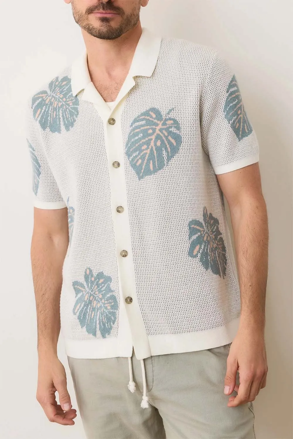 ASHER SWEATER RESORT SHIRT Topaz sold by REVOLVR Menswear product image thumbnail 2