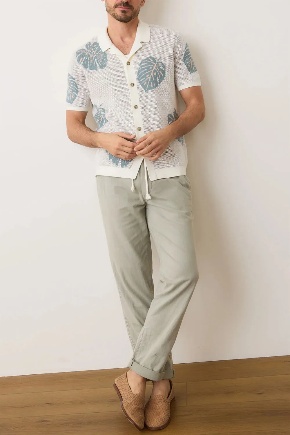 ASHER SWEATER RESORT SHIRT Topaz sold by REVOLVR Menswear product image thumbnail 4