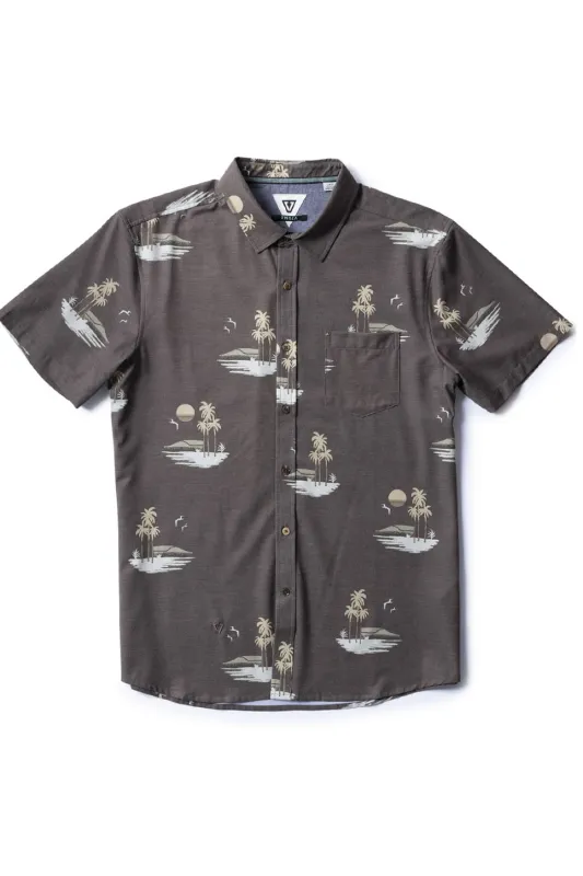 TRES PALMAS ECO SS SHIRT Dark Earth sold by REVOLVR Menswear