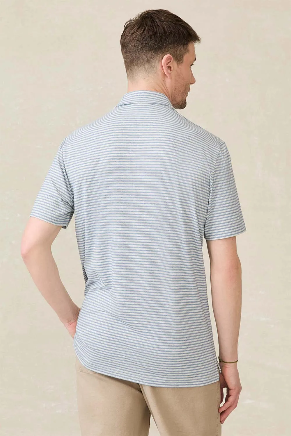 SS MOVEMENT POLO Long Valley Stripe sold by REVOLVR Menswear product image thumbnail 2