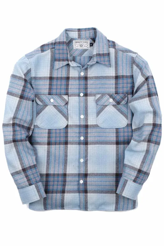 BENSON LS Concord Blue Wool sold by REVOLVR Menswear