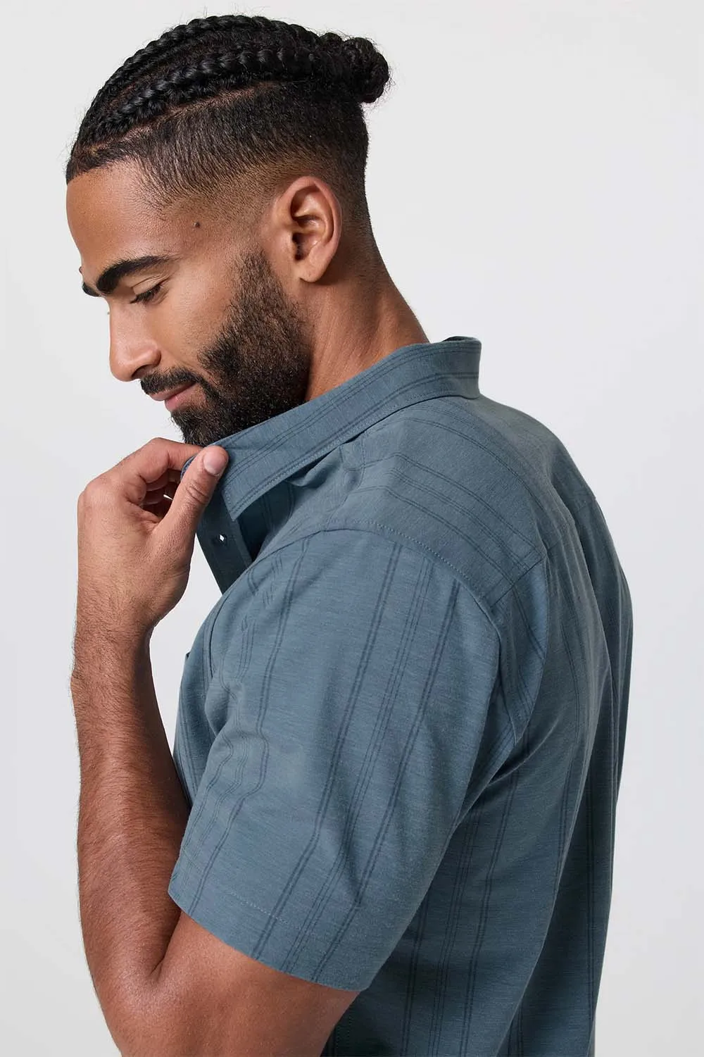 BRIDGE SS Light Deep Sea Stripe sold by REVOLVR Menswear product image thumbnail 4