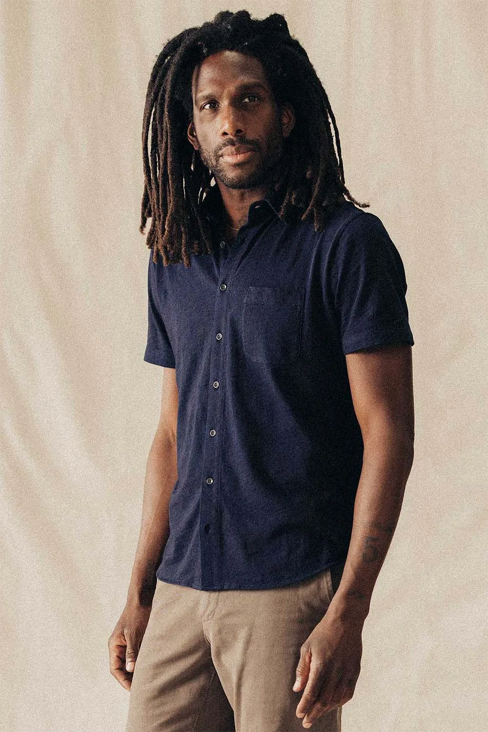 THE CALIFORNIA SS Rinsed Indigo Slub sold by REVOLVR Menswear product image thumbnail 2